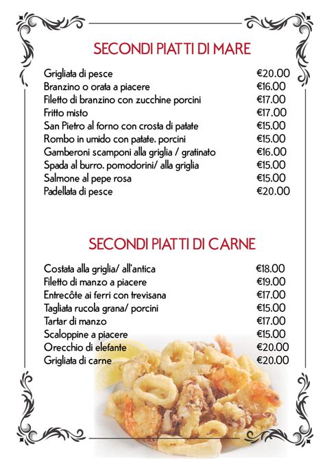 a’mare menu